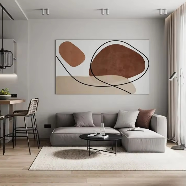 Interior Design Sketch - Sanhai Scandinavische stijl interieur vloerplan plat