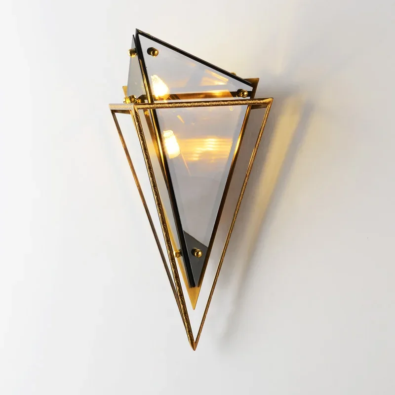Interior Design Luxury Living Room - Postmoderne luxe wandlamp woonkamer achtergrondmuur gang