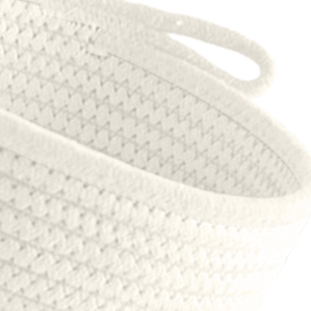 Woven Basket Set - Kleine manden van geweven katoenen touw,
