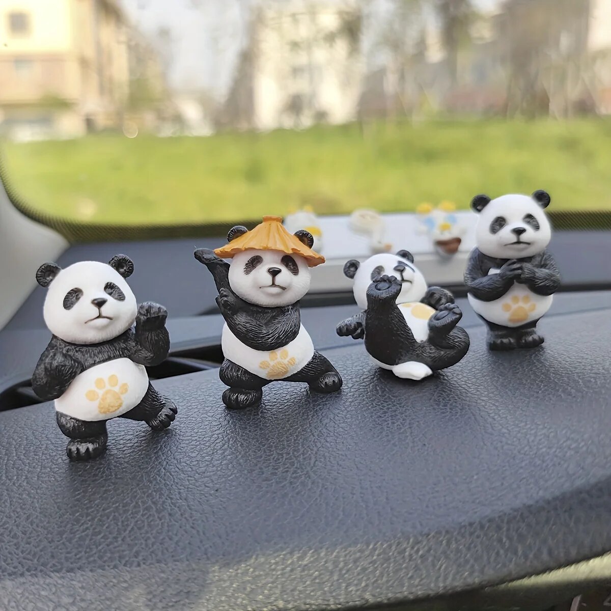 Interior Design Concept - 4 stks/set Panda Ontwerp Auto Ornamenten