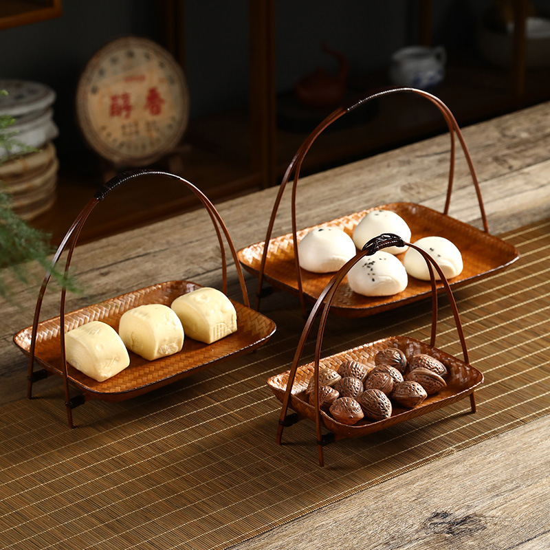 Woven Basket Set - 3-delige set in Japanse stijl, handgemaakt