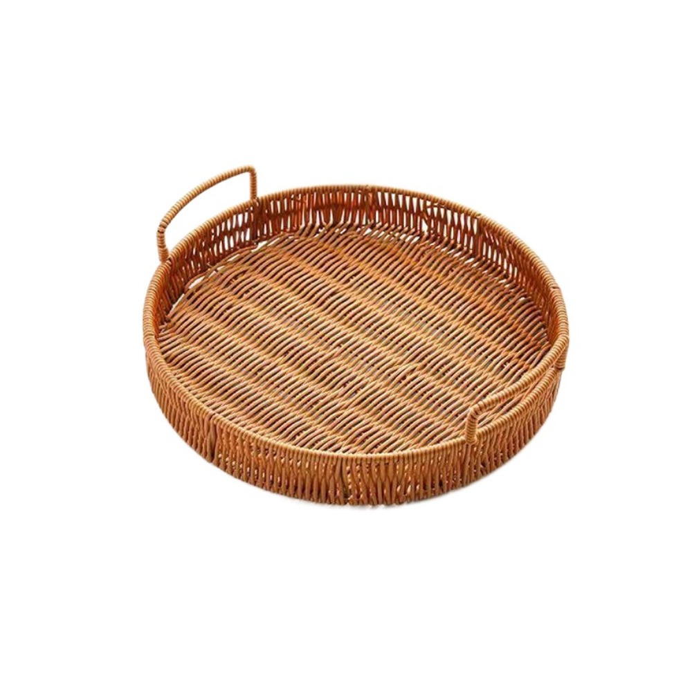 Rattan Tray Handle - Imitatie rotan opbergmand met grote capaciteit,