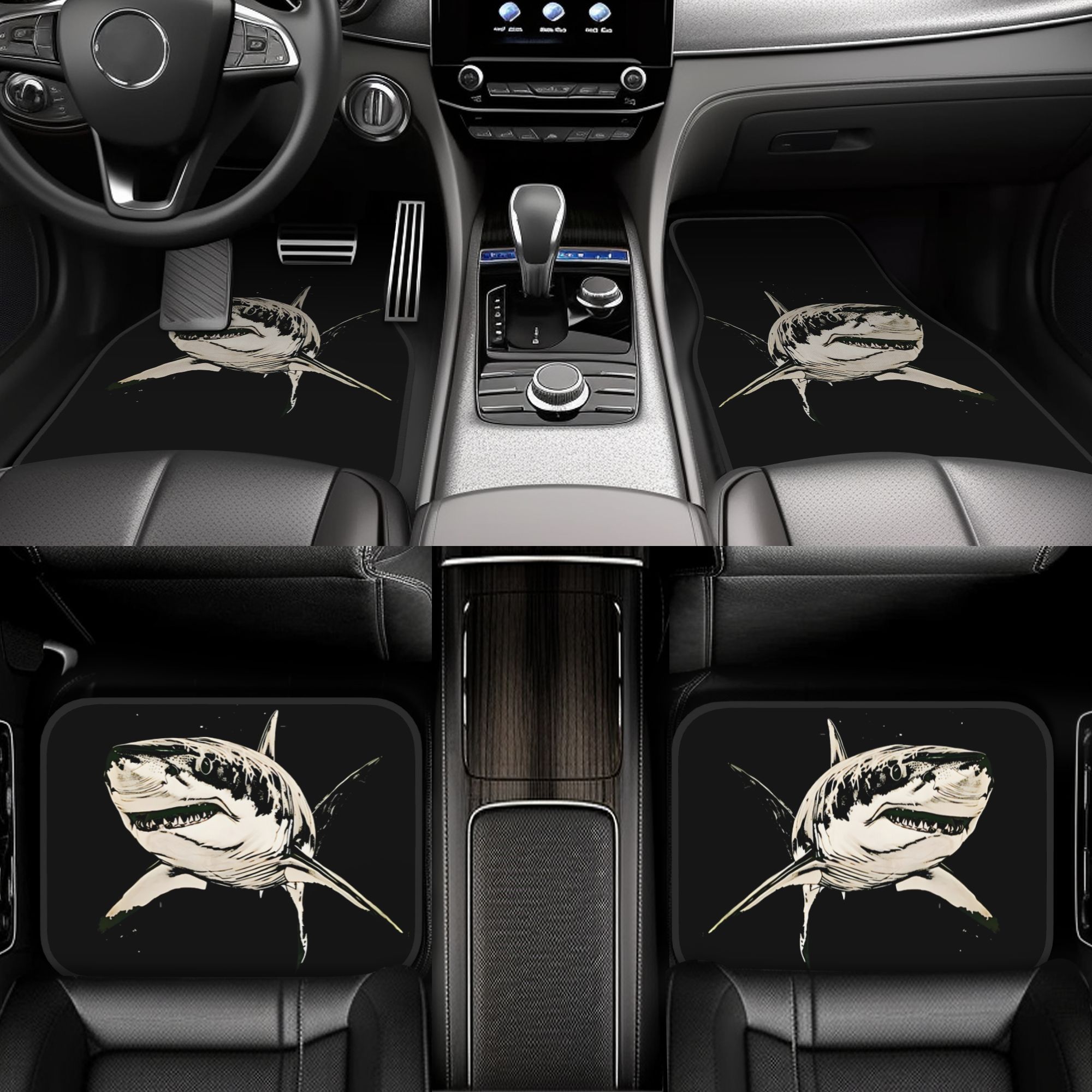 4 stuks retro schets haai auto - Interior Design Sketch recensie en prijs