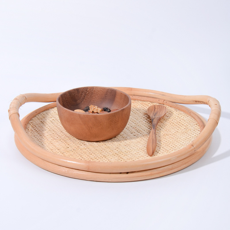 Natuurlijk rotan geweven dienb - Rattan Tray Handle recensie en prijs