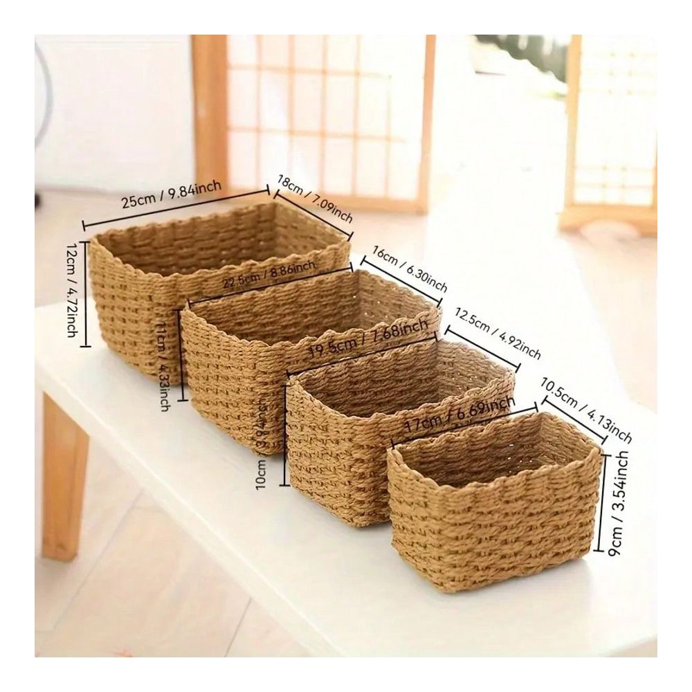Geweven opbergmandenset, mande - Woven Basket Set recensie en prijs