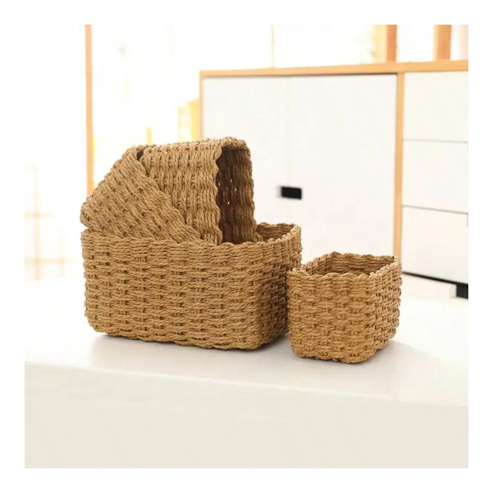Geweven opbergmandenset, mande - Woven Basket Set recensie en prijs