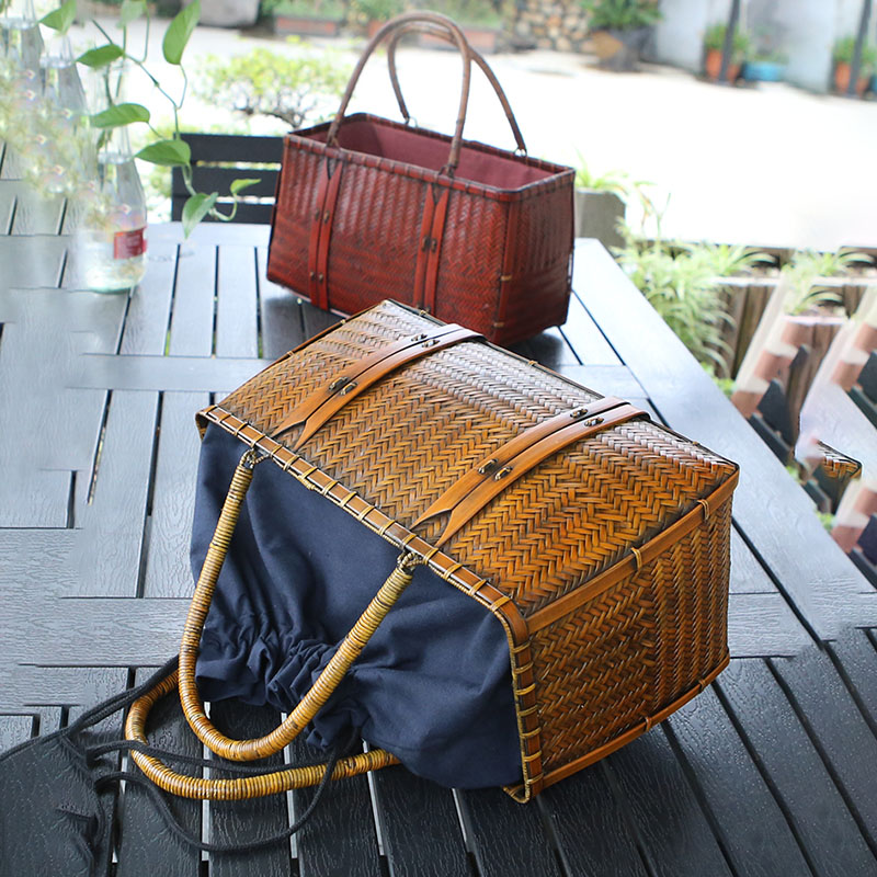Dameshandtassen Luxe designer  - Woven Basket Set recensie en prijs