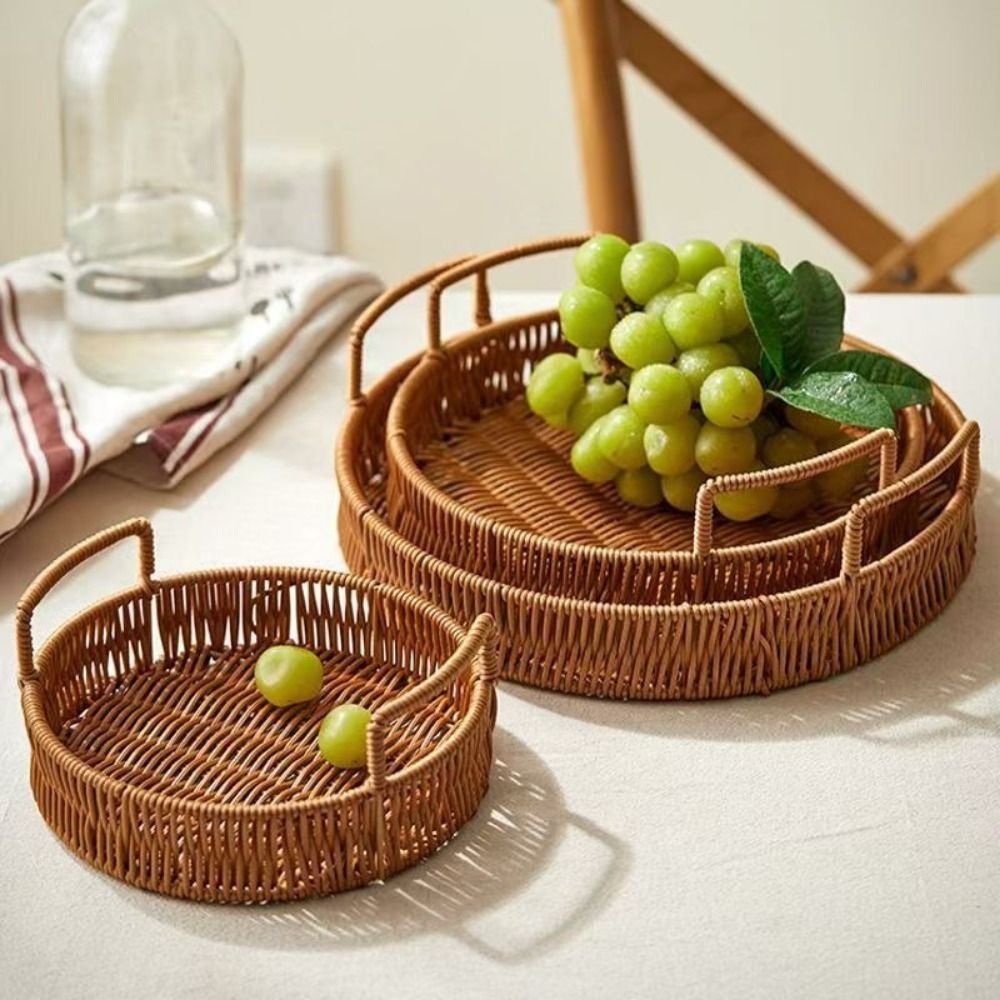 Grote capaciteit imitatie rota - Rattan Tray Handle recensie en prijs