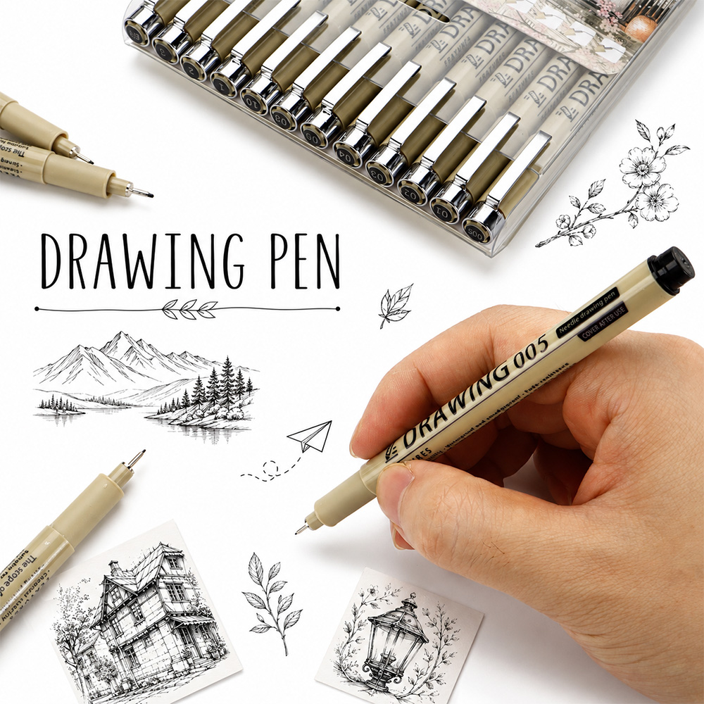 12 formaat fijne lijntekenpenn - Interior Design Sketch recensie en prijs