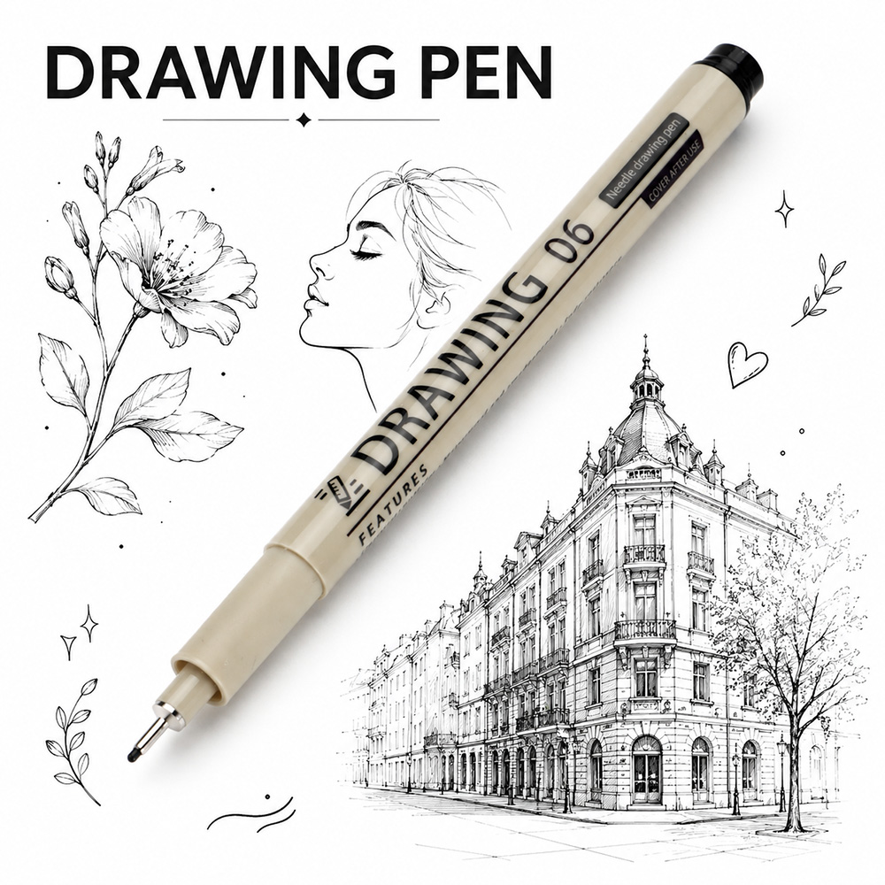 12 formaat fijne lijntekenpenn - Interior Design Sketch recensie en prijs