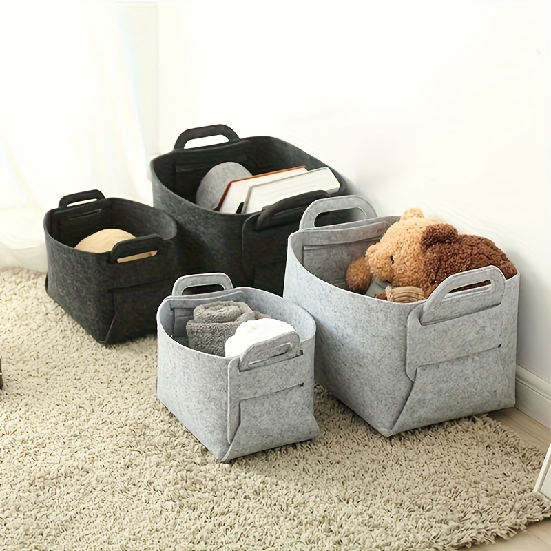 3 STKS Vilten opbergbakken met - Woven Basket Set recensie en prijs