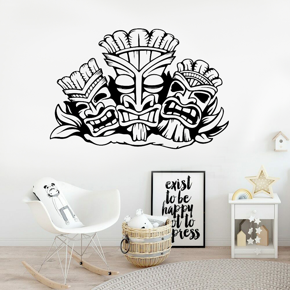 Hawaiian Totem Muursticker Alo - Interior Design Quotes recensie en prijs