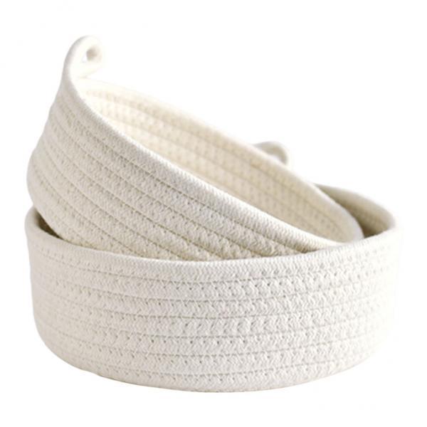 Katoenen touw ronde kleine gew - Woven Basket Set recensie en prijs