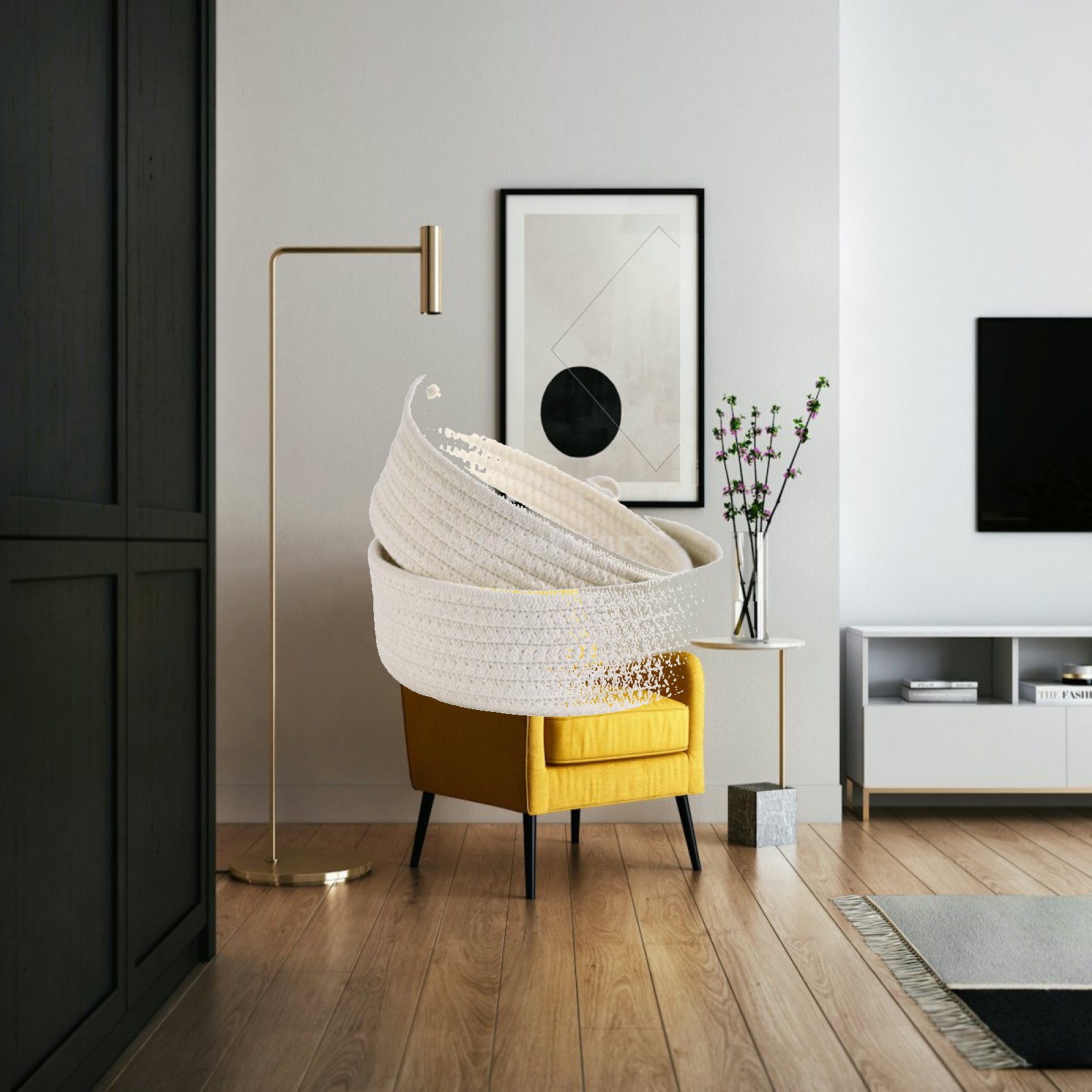 Kleine geweven manden van kato - Woven Basket Set recensie en prijs