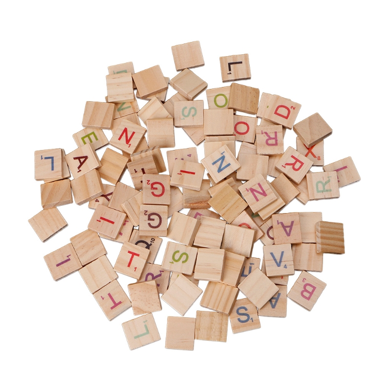 100Pcs Houten Tegels Kleurrijk - Interior Design Quotes recensie en prijs