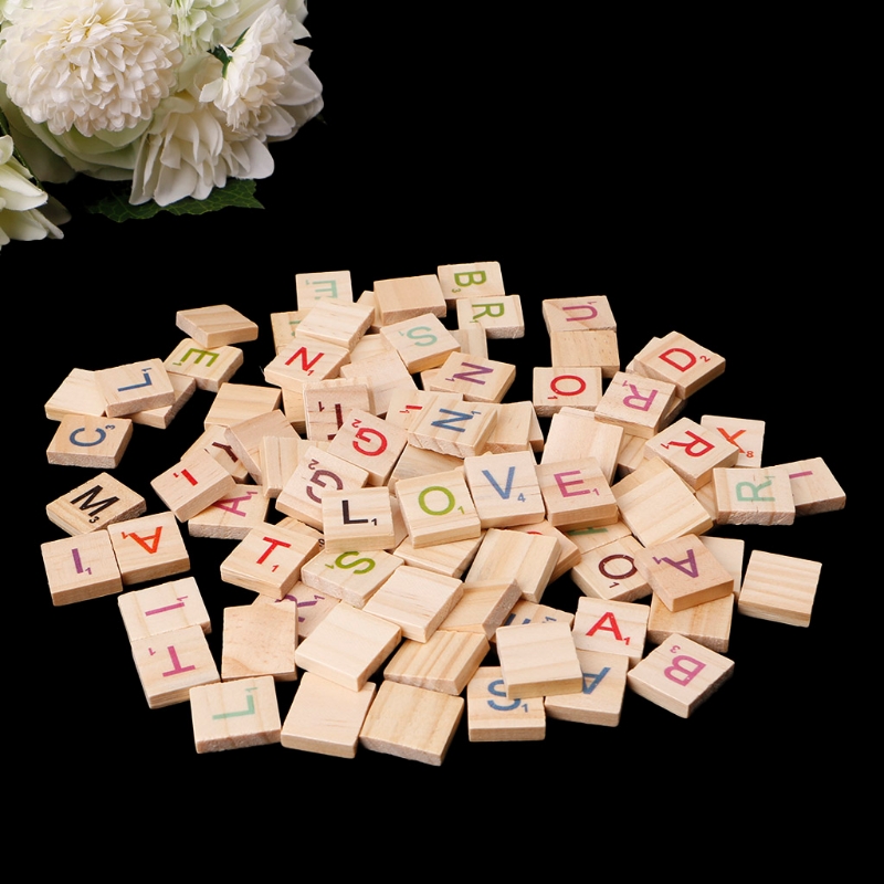 100Pcs Houten Tegels Kleurrijk - Interior Design Quotes recensie en prijs