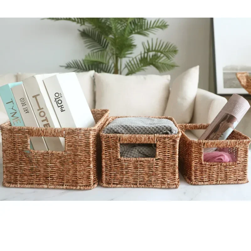 Imitatie rieten opbergmand gew - Woven Basket Set recensie en prijs