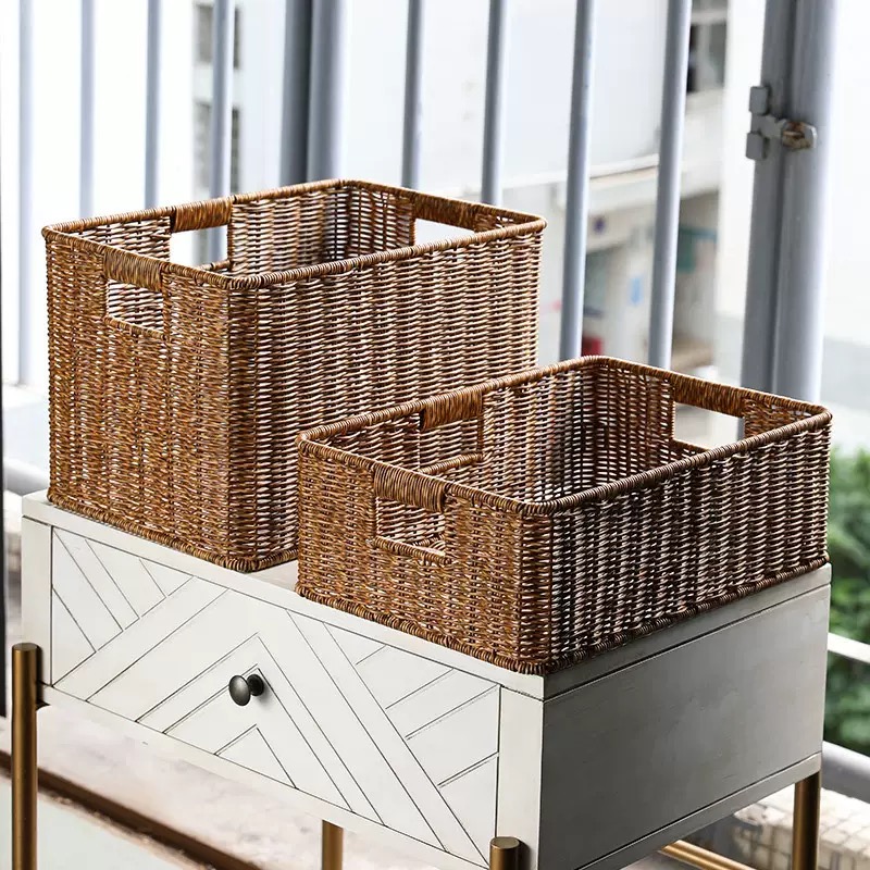 Imitatie rieten opbergmand gew - Woven Basket Set recensie en prijs