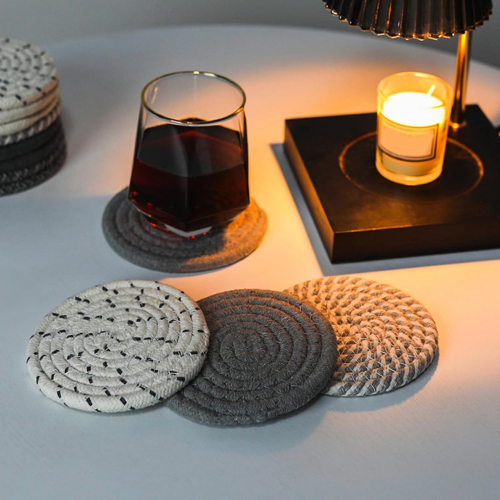 ABLQ onderzetters, zeegras man - Woven Basket Set recensie en prijs