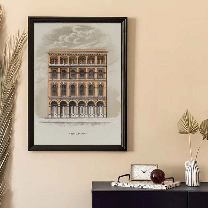 Vintage tekening schets geomet - Interior Design Sketch recensie en prijs