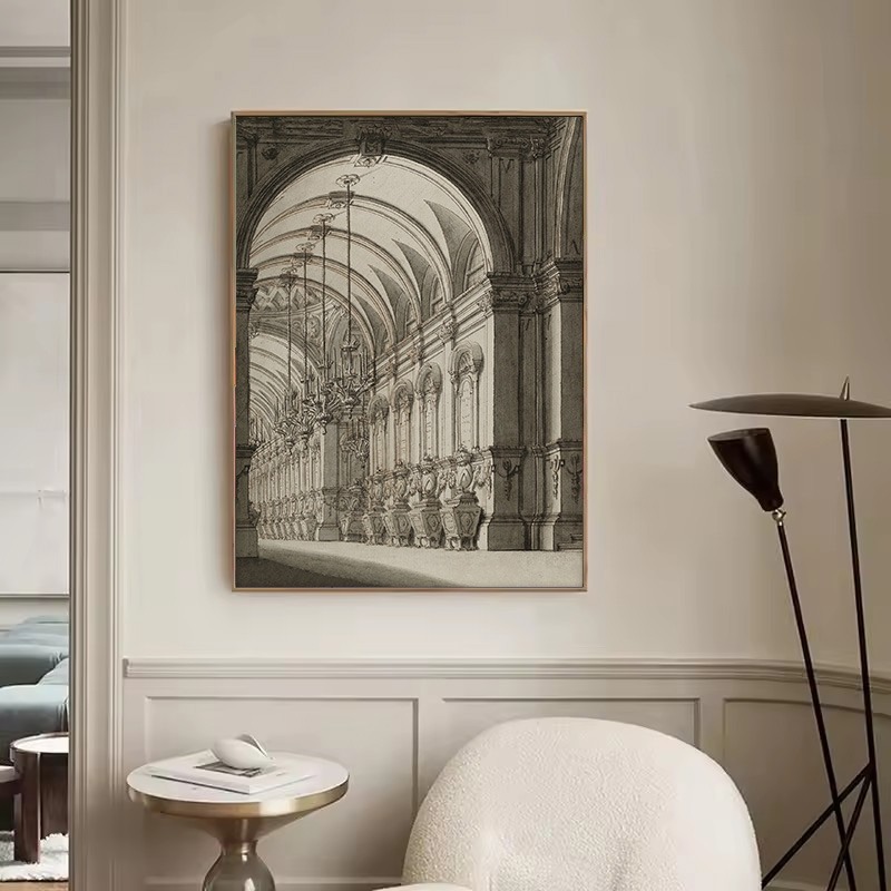 Vintage tekening schets geomet - Interior Design Sketch recensie en prijs