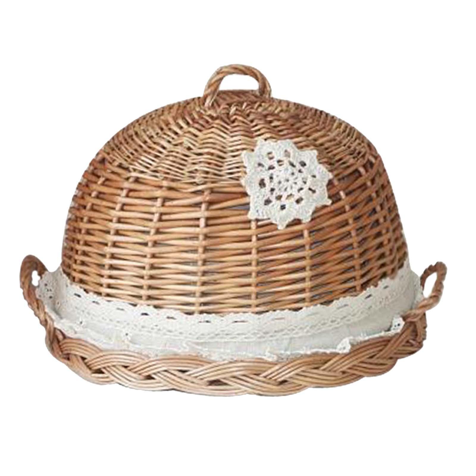 Voedselkoepeldeksel en serveer - Rattan Tray Handle recensie en prijs