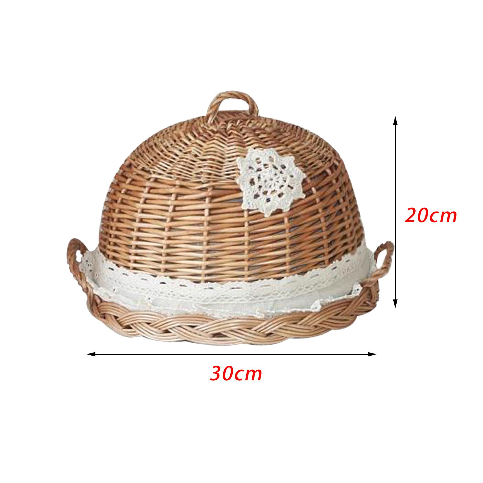 Voedselkoepeldeksel en serveer - Rattan Tray Handle recensie en prijs